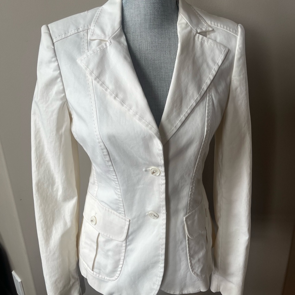 Women's White Blazer Jacket
